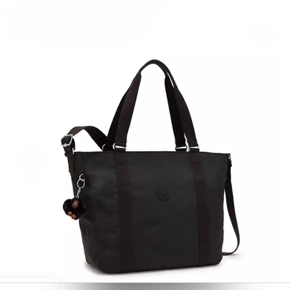 KIPLING BAG TOTE BAG BLACK LARGE NEW ADARA - Picture 7 of 14